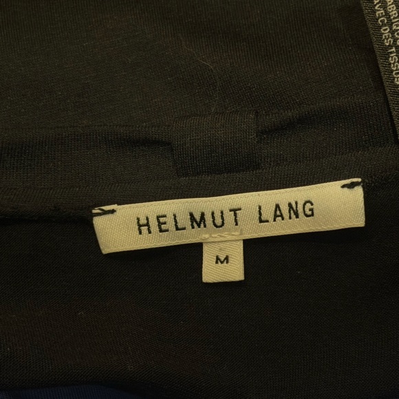 Helmut Lang Black Lace V-Neck T-Shirt Women's Size M - Picture 5 of 6